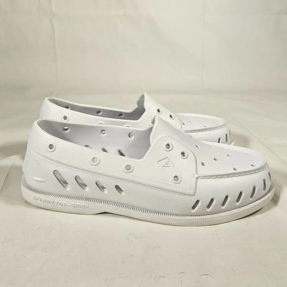 Sperry Authentic Original Float White Boat Shoe Women's Size 10 Men's Size 8